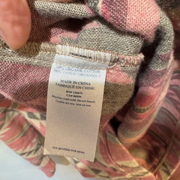 Faherty‎ Baja Hoodie Cinnamon Hills Western Sz XS - Picture 11 of 11